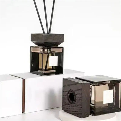 Square glass bottle aromatherapy aroma reed diffuser bottle