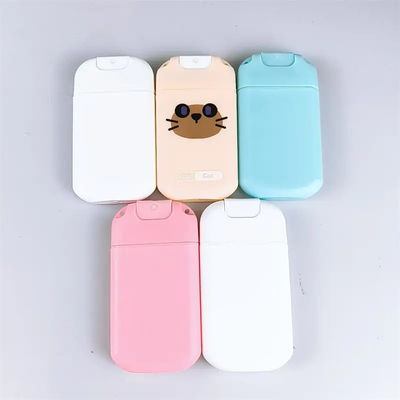 20ml 30ml red blue green plastic credit card perfume mist spray bottle for cosmetic skin care