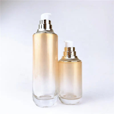 Luxurious and Functional Glass Bottle Set for Packaging Skin Care Lotion and Face Cream Jars