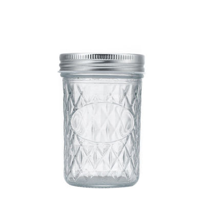 16oz 480ml Multi-size Wide Mouth Food Preserving Glass Mason Jar with Metal Lid