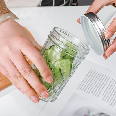 High Quality Ball Small Candle Sublimation Glass Ball Mason Jars Light 16 Oz With Silver Gold Lid
