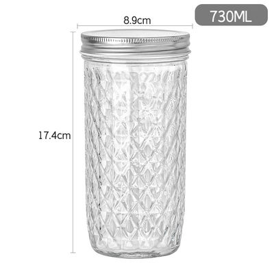 caviar honey jar clear glass jam pickles bottle empty wide mouth mason jar