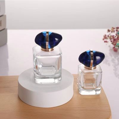 Luxury Customized Empty Transparent Perfume Bottle Hexagonal Glass Perfume Bottle 100ml