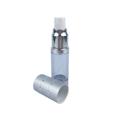 Aluminum Airless Lotion Pump Silver Gold Plastic Cosmetic Vacuum Bottle