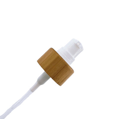 Wooden Bottle Screen Bamboo Plastic Treatment Pump Cosmetic Spray Lotion Cap