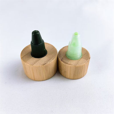 24/410 28/410 Disc Top Caps with Bamboo Collar for Lotion and Cosmetics