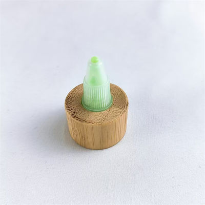 24/410 28/410 Disc Top Caps with Bamboo Collar for Lotion and Cosmetics