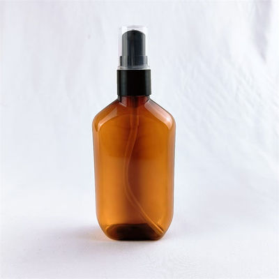 rectangle amber essential oil bottle glass with screw cap  empty amber Boston glass perfume spray bottle