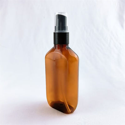 rectangle amber essential oil bottle glass with screw cap  empty amber Boston glass perfume spray bottle