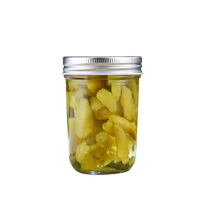 caviar honey jar clear glass jam pickles bottle empty wide mouth mason jar