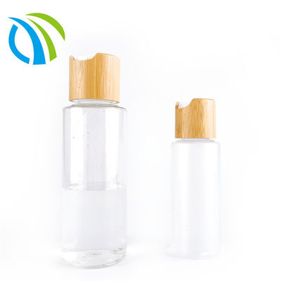 Flip Top 0.1ml Wooden Bottle Cap 24/410 Soap Natural Bamboo ODM