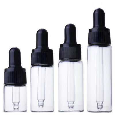 Round Frosted 20/410 Empty Dropper Bottles Custom Amber Pump