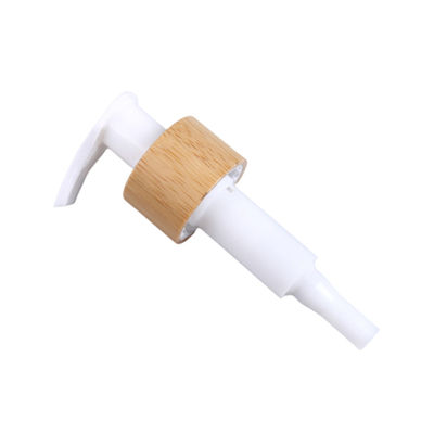24/410 Black White Liquid Dispenser Pump Bamboo Collar